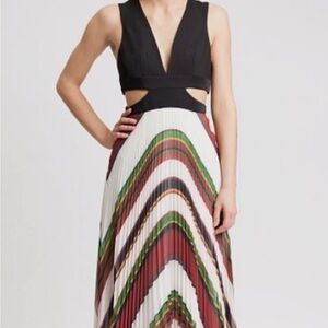 Multicolor Pleated Women's Skirt